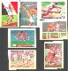 1956 GUM Inc. ADVENTURE  - TRACK & FIELD - Lot of (7) different