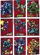 1993 Skybox Marvel Universe - RED-FOIL Near Set (6/9)