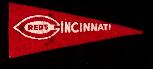 1950's Cincinnati Reds - Vintage Pennant (Red) - American Nut & Chocolate