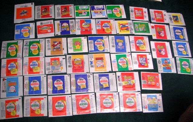 1980-1985 Baseball WRAPPERS COLLECTION - Lot of (300) assorted wrappers Baseball cards value