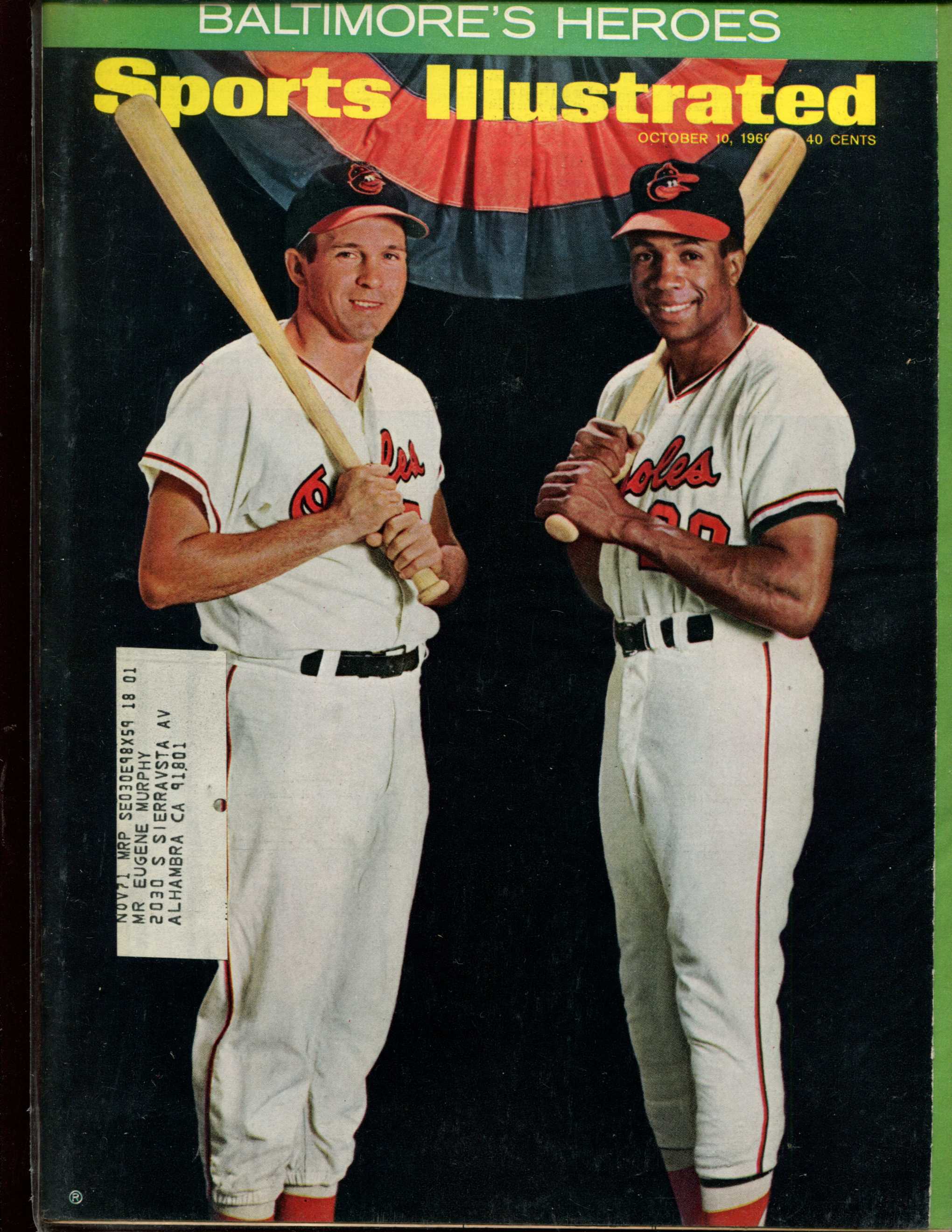 Sports Illustrated (1966/10/10) - Brooks & Frank Robinson cover