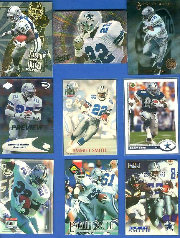 1996 Leaf American All-Stars Gold Team #1 Emmitt Smith Team: Dallas Cowboys