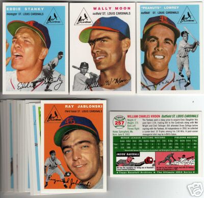 St. Louis Cardinals Baseball 1955 Vintage Sports Memorabilia for