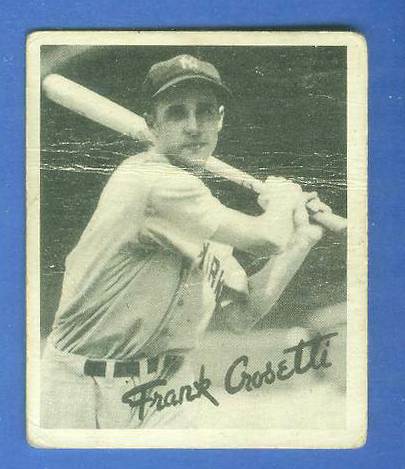 1936 Goudey B/W # 9 Frank Crosetti (Yankees) Baseball cards value