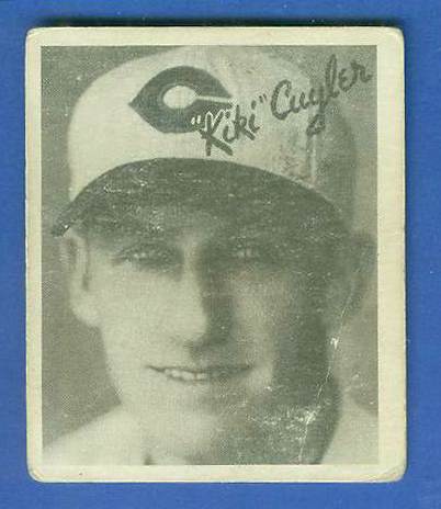 1936 Goudey B/W #10 Kiki Cuyler (Reds, HOF) Baseball cards value