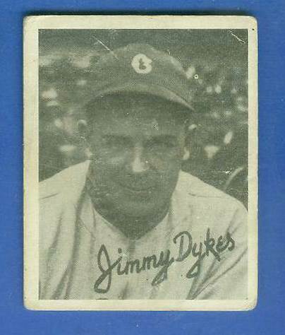 1936 Goudey B/W #12 Jimmy Dykes (White Sox) Baseball cards value