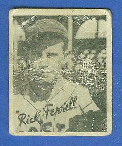 1936 Goudey B/W #13 Rick Ferrell (Red Sox, HOF) Baseball cards value