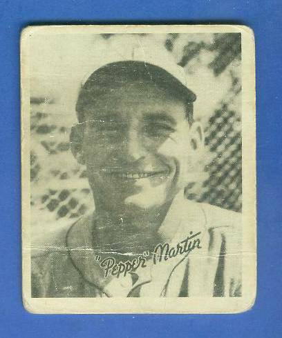 1936 Goudey B/W #21 Pepper Martin (Cardinals) Baseball cards value