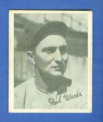 1936 Goudey B/W #24 Paul Waner (Pirates, HOF) Baseball cards value