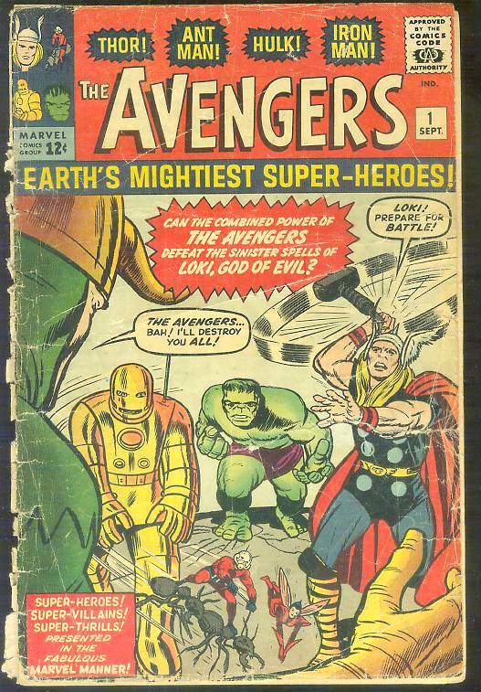 Comic:  <B> AVENGERS #  1 PREMIERE FIRST ISSUE (1963) </B> Baseball cards value