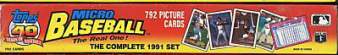 1991 Topps Micro - FACTORY SEALED SET (792 cards + 12 GOLD INSERT CARDS)